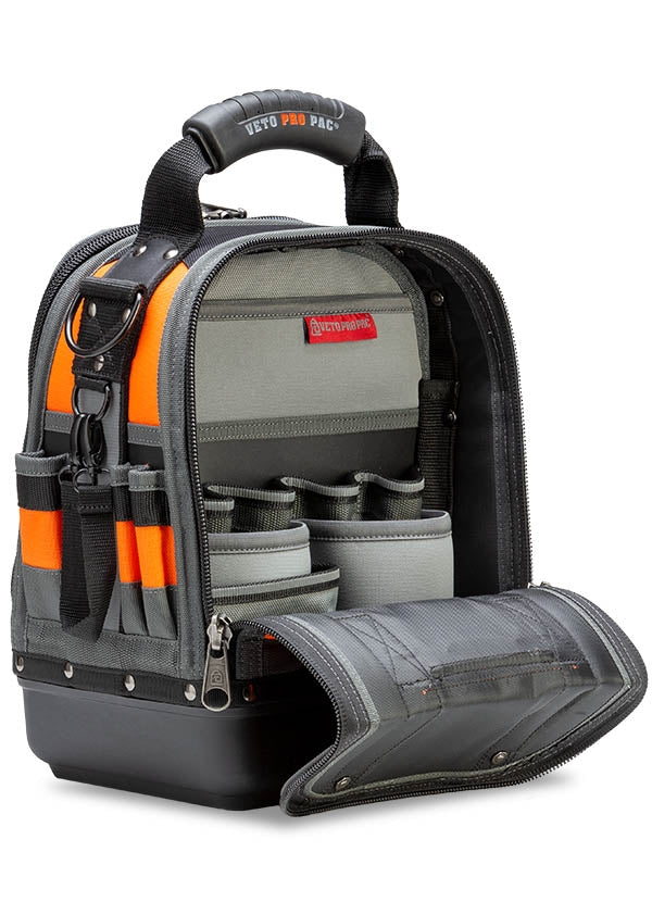 Veto Pro Pac Tech MCT Hi-Viz orange Compact Fully Featured Service, Repair and Install Tool Bag