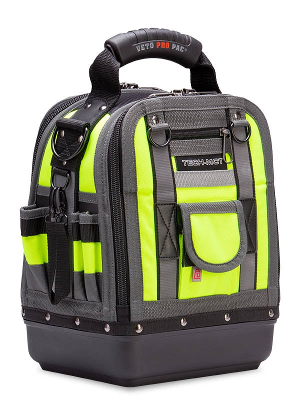 Veto Pro Pac Tech MCT Hi-Viz Yellow Compact Fully Featured Service, Repair & Install Tool Bag