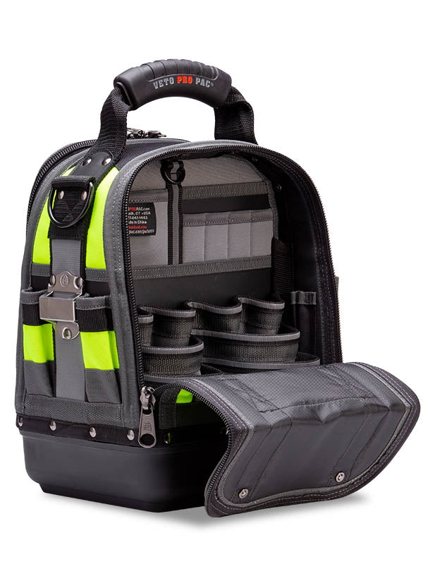 Veto Pro Pac Tech MCT Hi-Viz Yellow Compact Fully Featured Service, Repair & Install Tool Bag