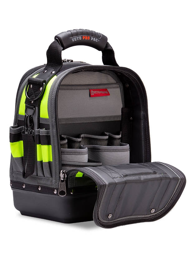 Veto Pro Pac Tech MCT Hi-Viz Yellow Compact Fully Featured Service, Repair & Install Tool Bag