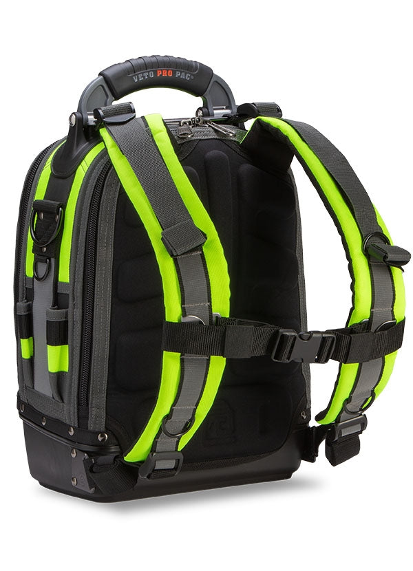Veto Pro Pac Tech Pac MC Hi-Viz Yellow Compact Service Tech Tool Backpack