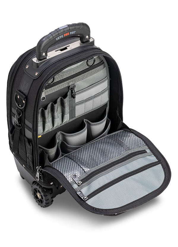 Veto Pro Pac VPP10874 Tech Pac Wheeler Blackout Backpack Tool Bag