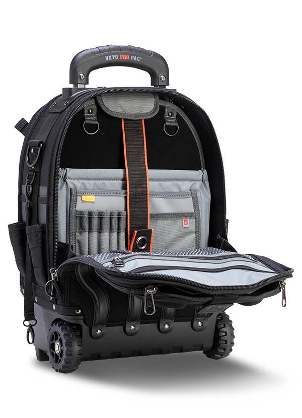 Veto Pro Pac VPP10874 Tech Pac Wheeler Blackout Backpack Tool Bag