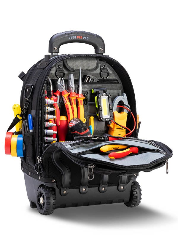 Veto Pro Pac VPP10874 Tech Pac Wheeler Blackout Backpack Tool Bag