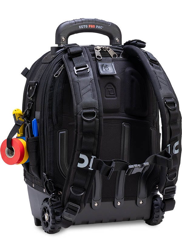 Veto Pro Pac VPP10874 Tech Pac Wheeler Blackout Backpack Tool Bag