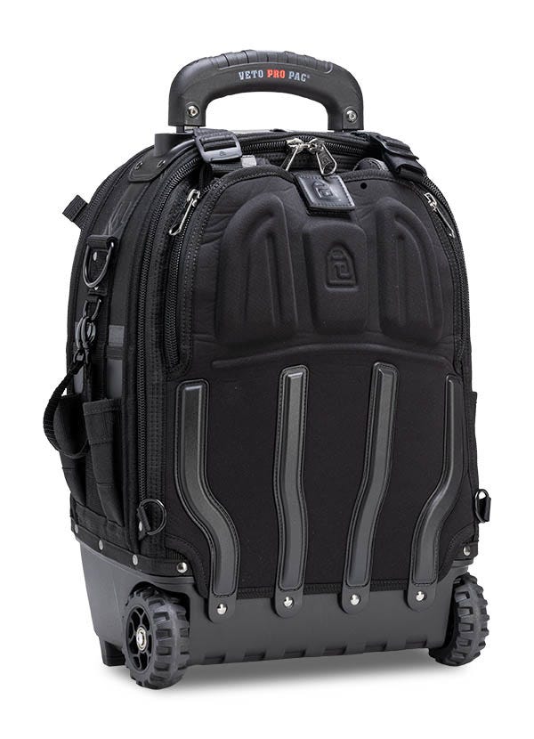 Veto Pro Pac VPP10874 Tech Pac Wheeler Blackout Backpack Tool Bag