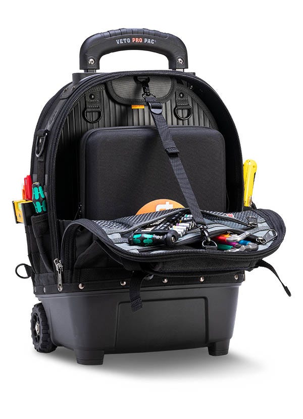 Veto Pro Pac VPP10874 Tech Pac Wheeler Blackout Backpack Tool Bag