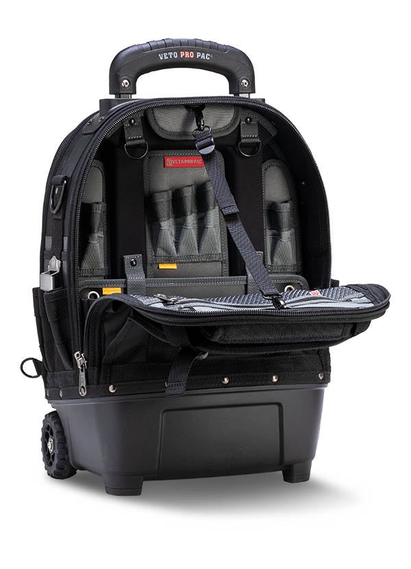 Veto Pro Pac VPP10874 Tech Pac Wheeler Blackout Backpack Tool Bag