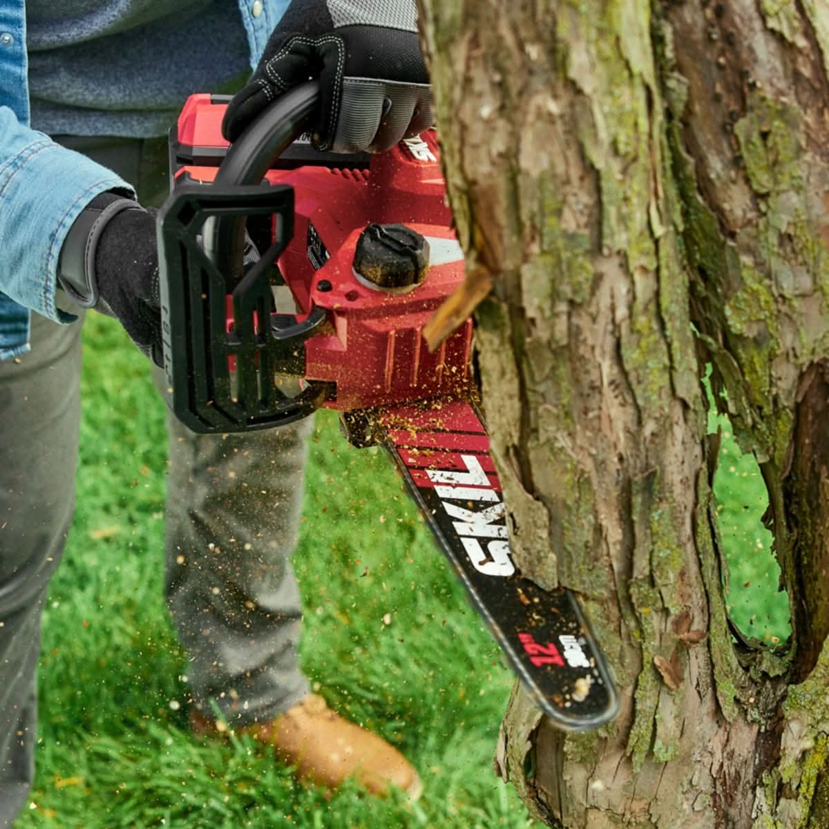 SKIL TH1200C-11 PWR CORE 40 40V 12 In. Top Handle Chain Saw Kit