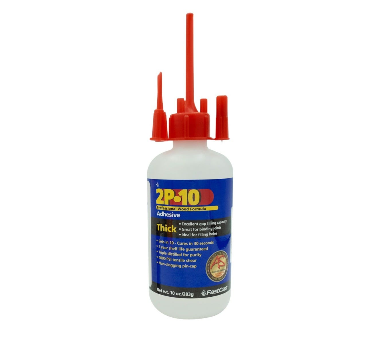 Fastcap 2P-10 Thick Adhesive, 10-oz.