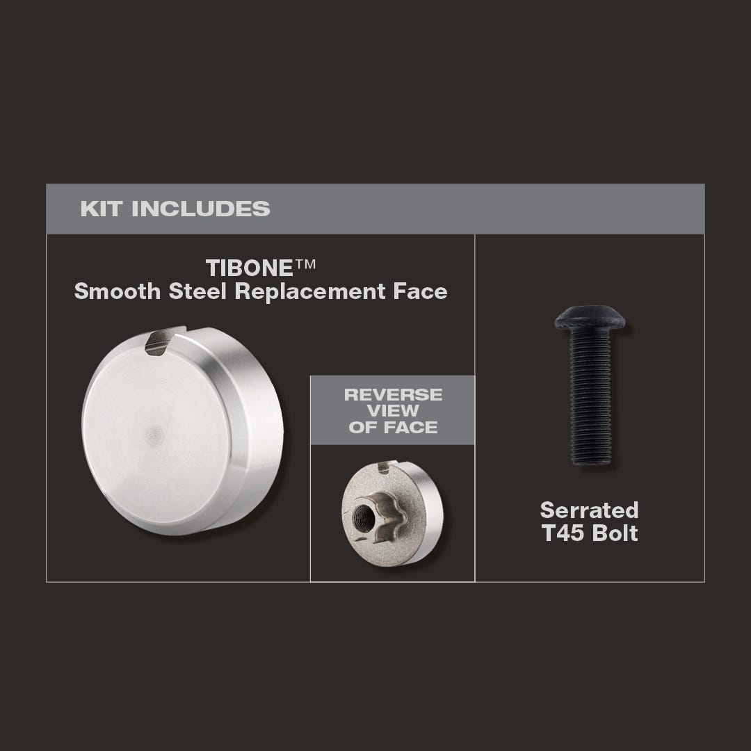 Stiletto TIB-SR STILETTO TIBONE Smooth Steel Replacement Face