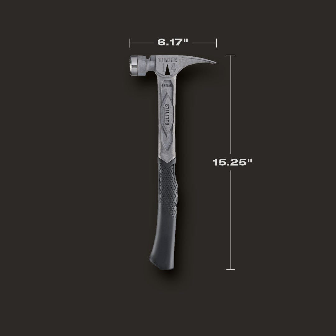 Stiletto TIB14RMC STILETTO TIBONE 14oz Milled/Curved Titanium Framing Hammer