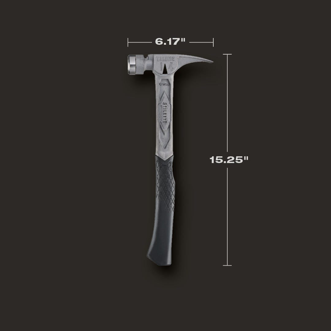 Stiletto TIB14RSC STILETTO TIBONE 14oz Smooth/Curved Titanium Framing Hammer