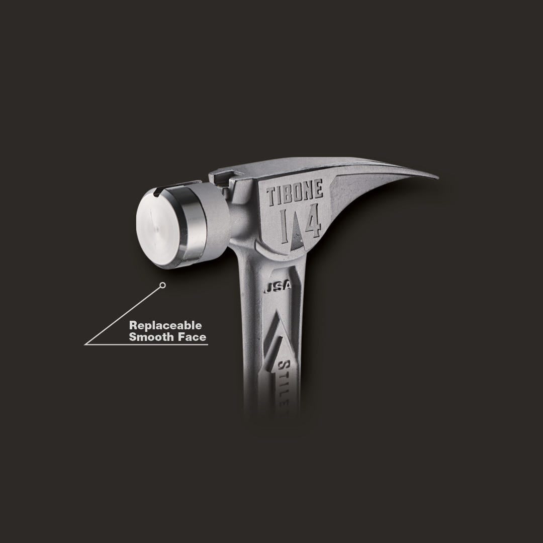 Stiletto TIB14RSC STILETTO TIBONE 14oz Smooth/Curved Titanium Framing Hammer