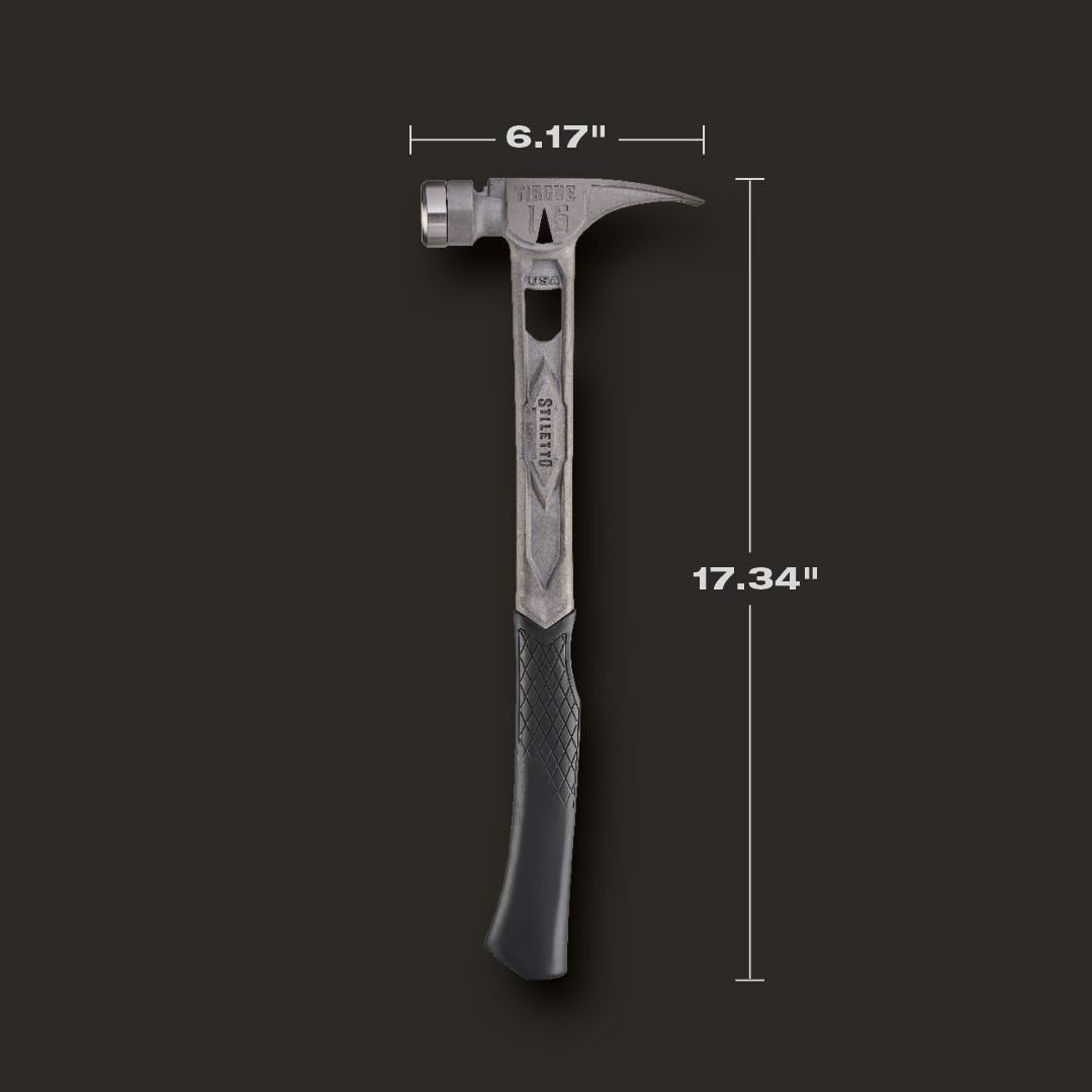 Stiletto TIB15SC STILETTO TIBONE 15oz Smooth/Curved Titanium Framing Hammer