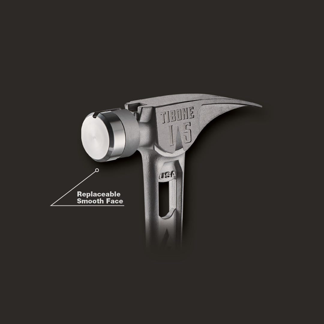 Stiletto TIB15SC STILETTO TIBONE 15oz Smooth/Curved Titanium Framing Hammer