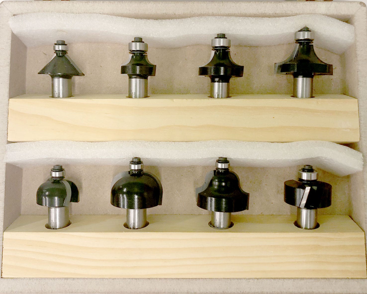 Timberline TRS-180 8-Piece 1/2" Shank Router Bit Profile Set