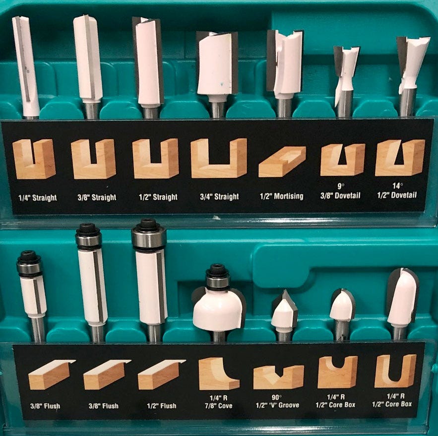 Timberline 680-240 24-Piece 1/4" Shank Router Bit Set