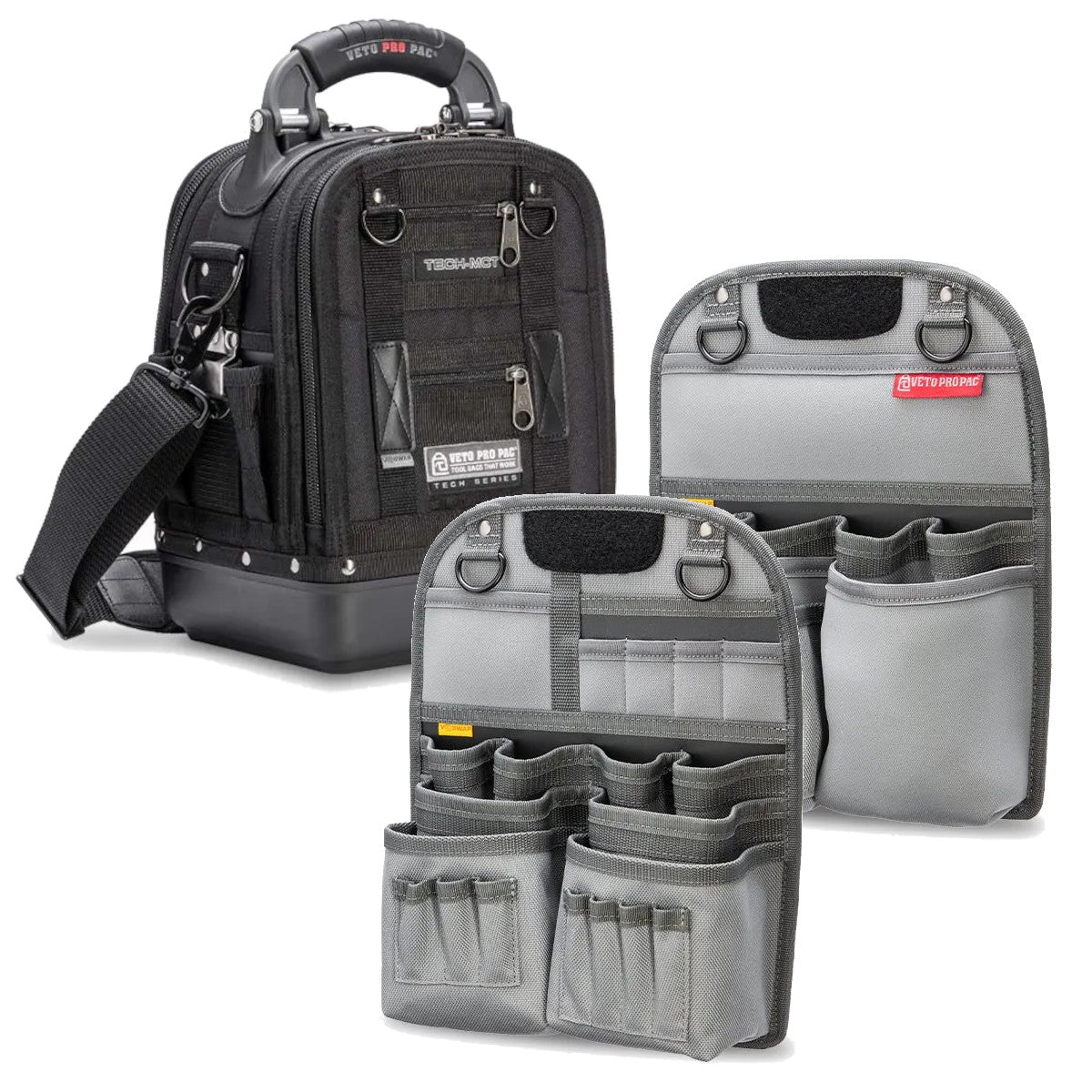 Veto Pro Pac Blackout Medium Sized Customizeable Service Tech Tool Bag Pro Build-Out Set