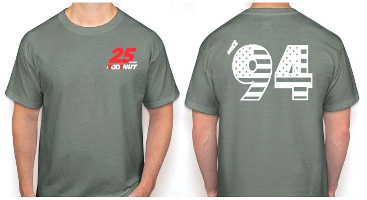 Tool Nut 25th Anniversary "Since 1994" Gray T-Shirt