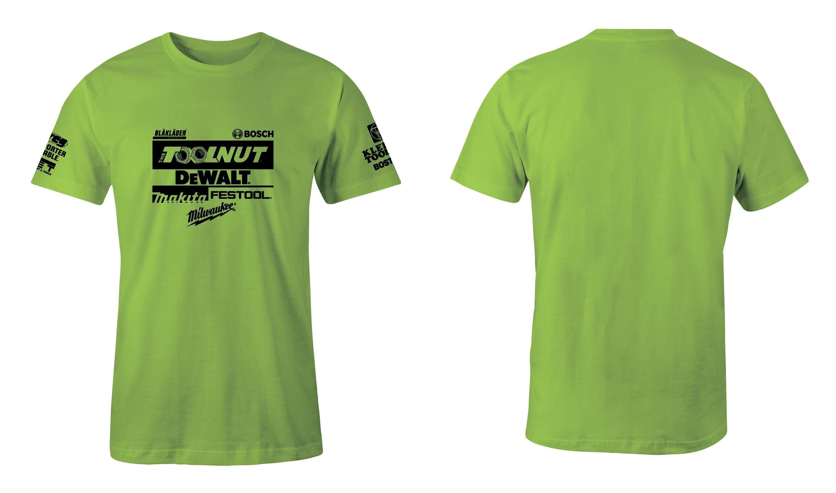 Tool Nut Official T-Shirt Hi-Vis Green Edition