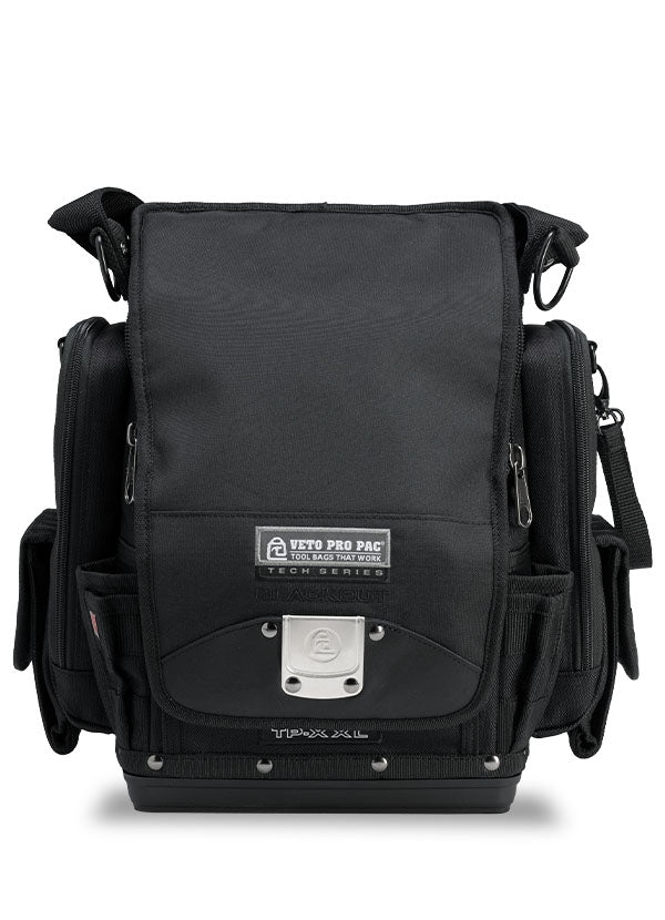 Veto Pro Pac TP-XXL Blackout Extra Large Customizable Zippered Technician Tool Pouch