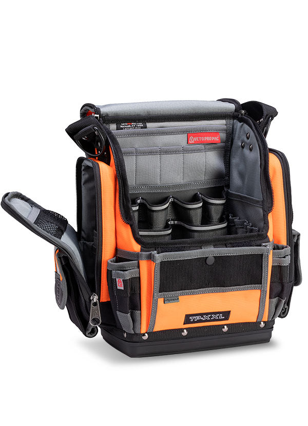 Veto Pro Pac TP-XXL Hi-Viz Orange Extra Large Zippered Technician Tool Pouch