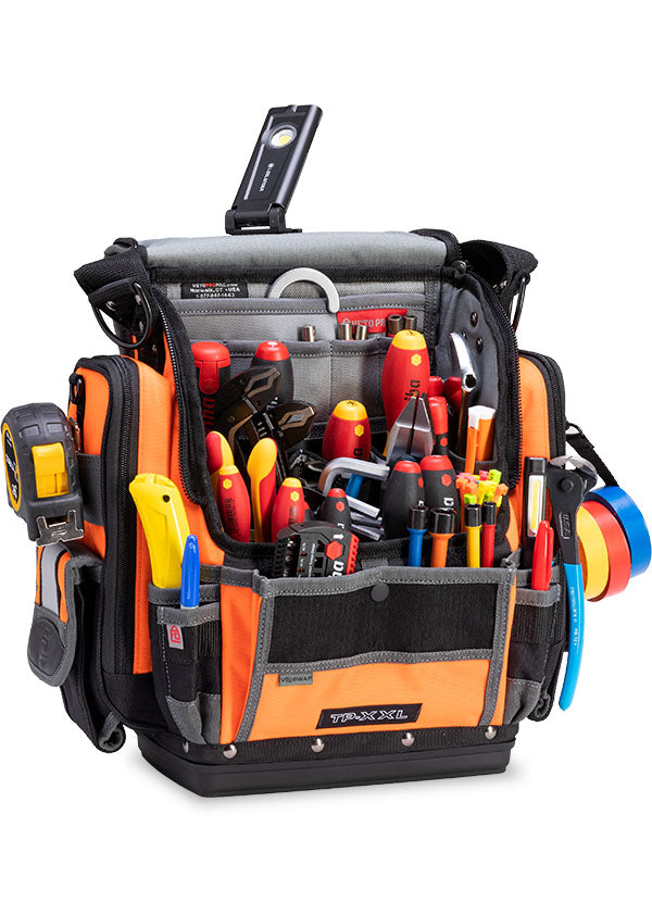 Veto Pro Pac TP-XXL Hi-Viz Orange Extra Large Zippered Technician Tool Pouch