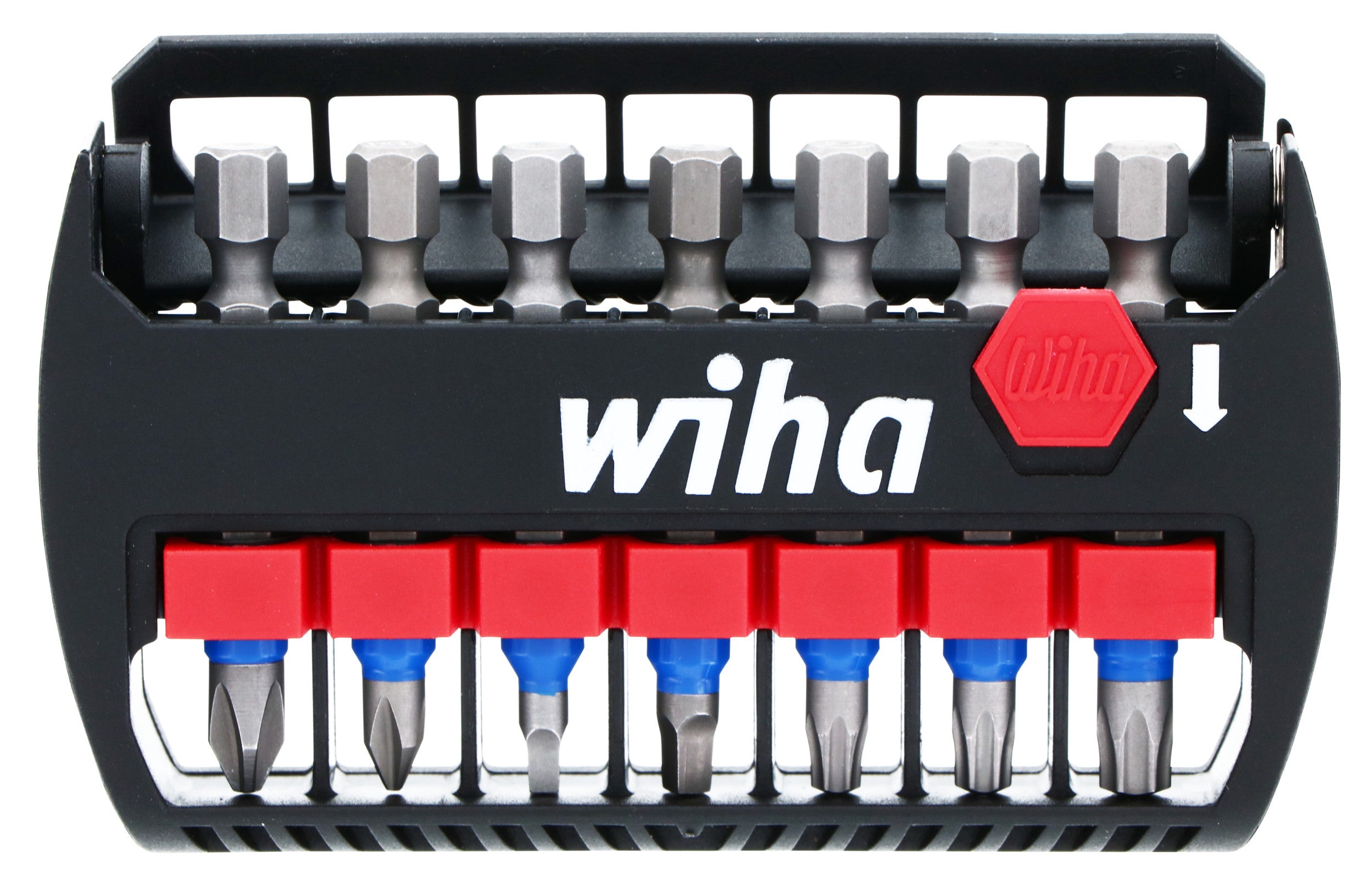 Veto Pro Pac TP4B Clip On Tool Pouch with WIHA 7-Piece SoftFinish Screwdriver Set and 7-Piece TerminatorBlue 2-in. Impact Bit Set