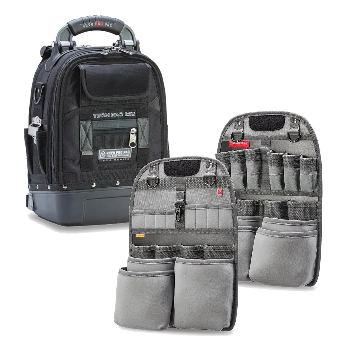 Veto Pro Pac Blackout Compact Customizeable Service Tech Tool Backpack Pro Build-Out Set