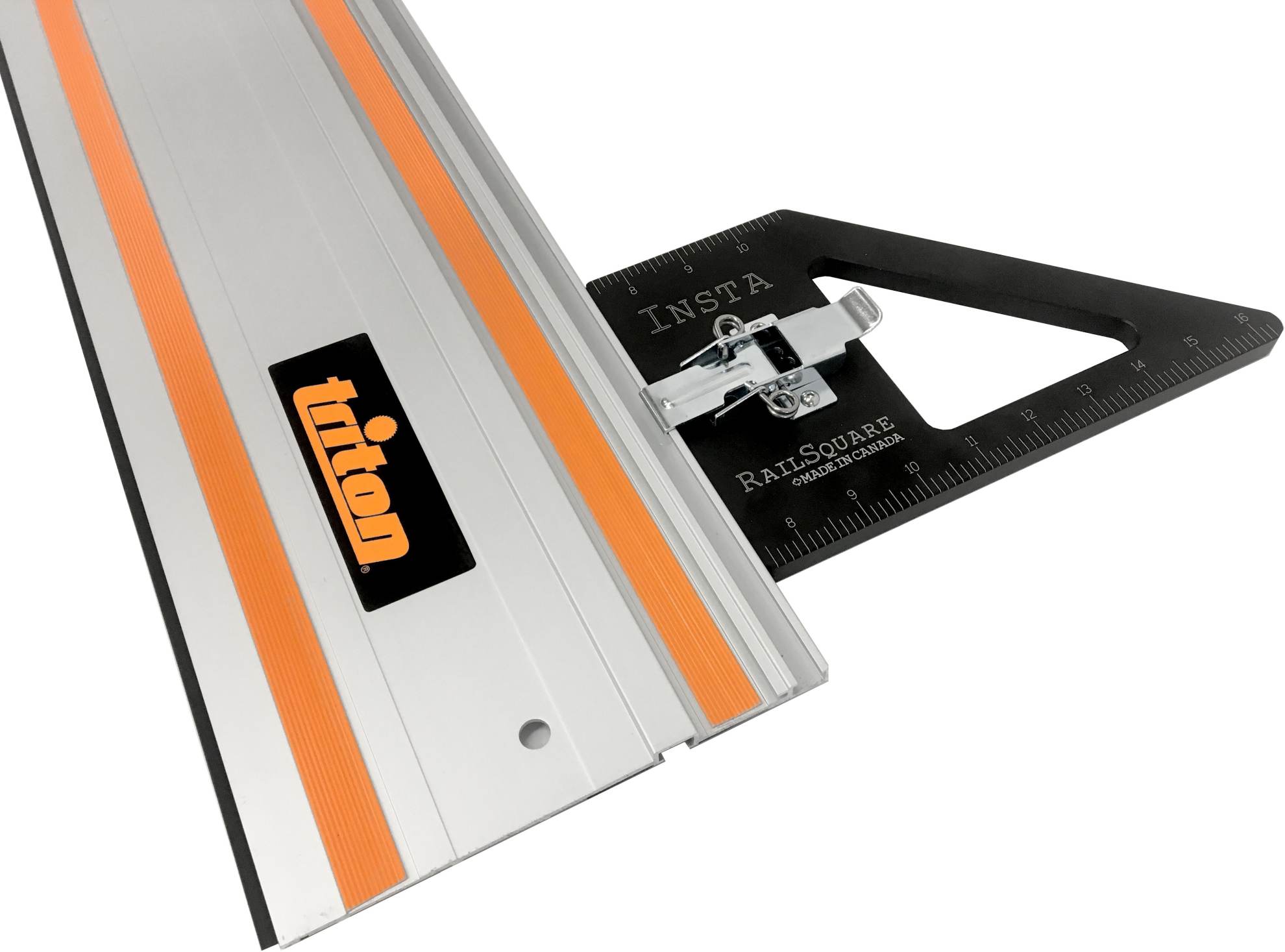 Insta-RailSquare Track Saw Square + Dog Set for Festool / Makita / Milwaukee Rails