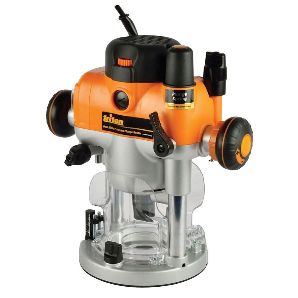 Triton TRA001 Dual Mode Precision 3-1/4 HP 2400W Plunge Router