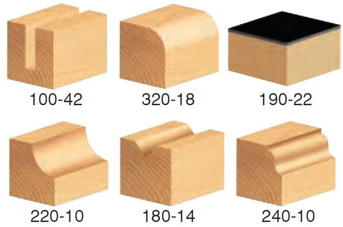 Timberline TRS-240 6-Piece All-Purpose 1/4" Shank Router Bit Set