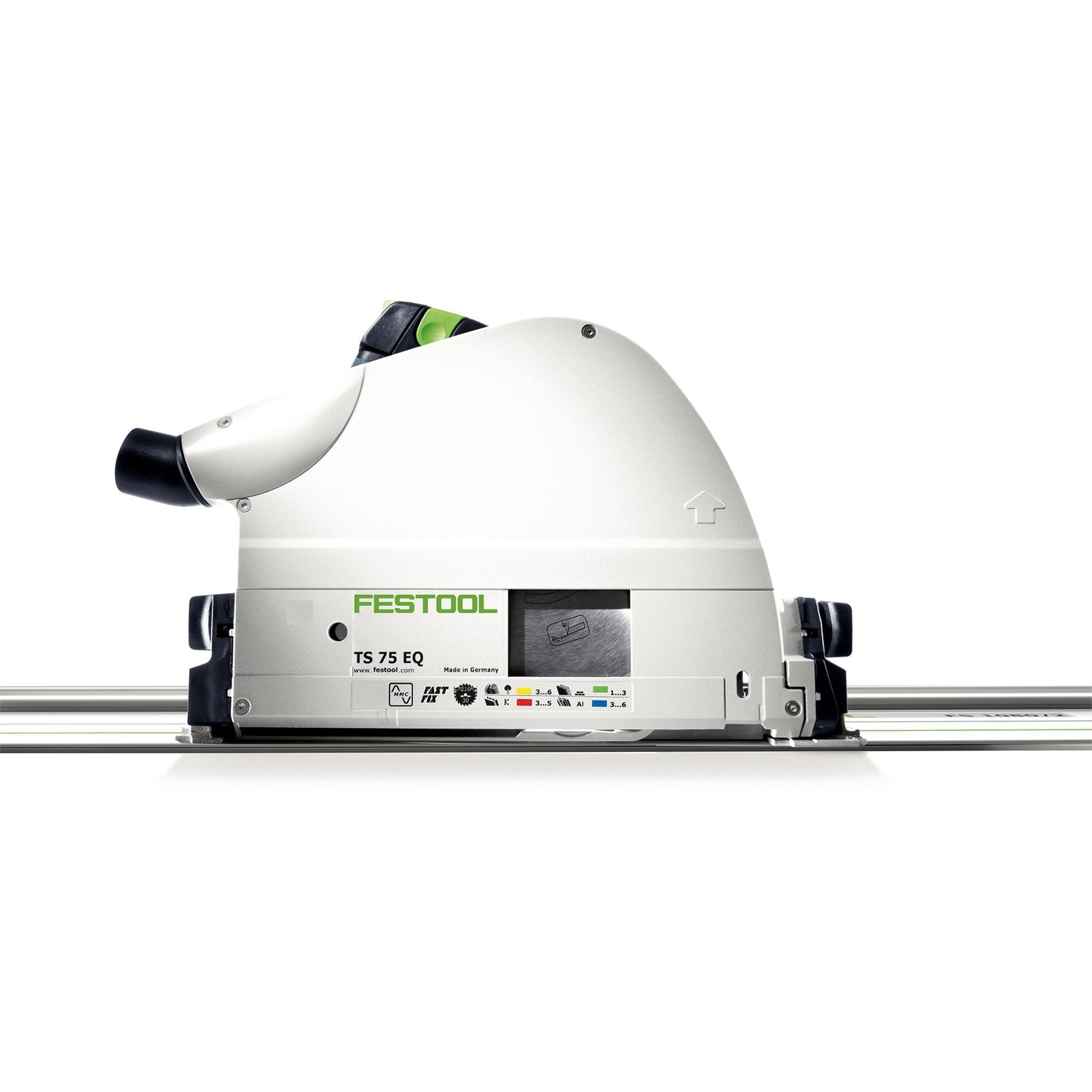 Festool 576119 TS 75 EQ Plunge Cut Track Saw w/ 75" Guide Rail & Systainer3