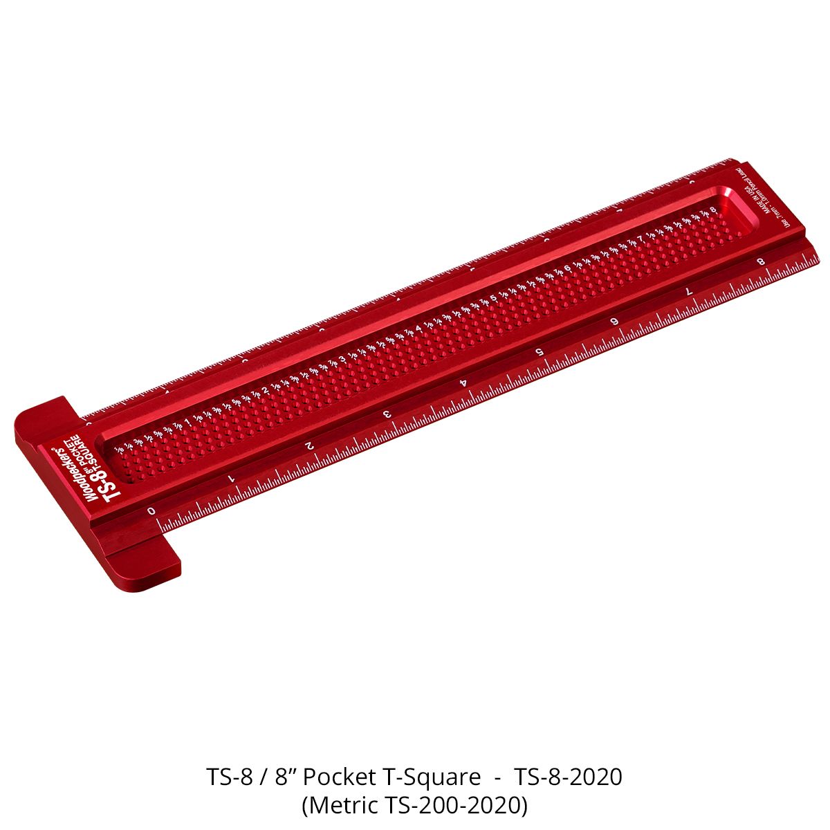 Woodpeckers TS-8-2020 Pocket T-Square, 8"