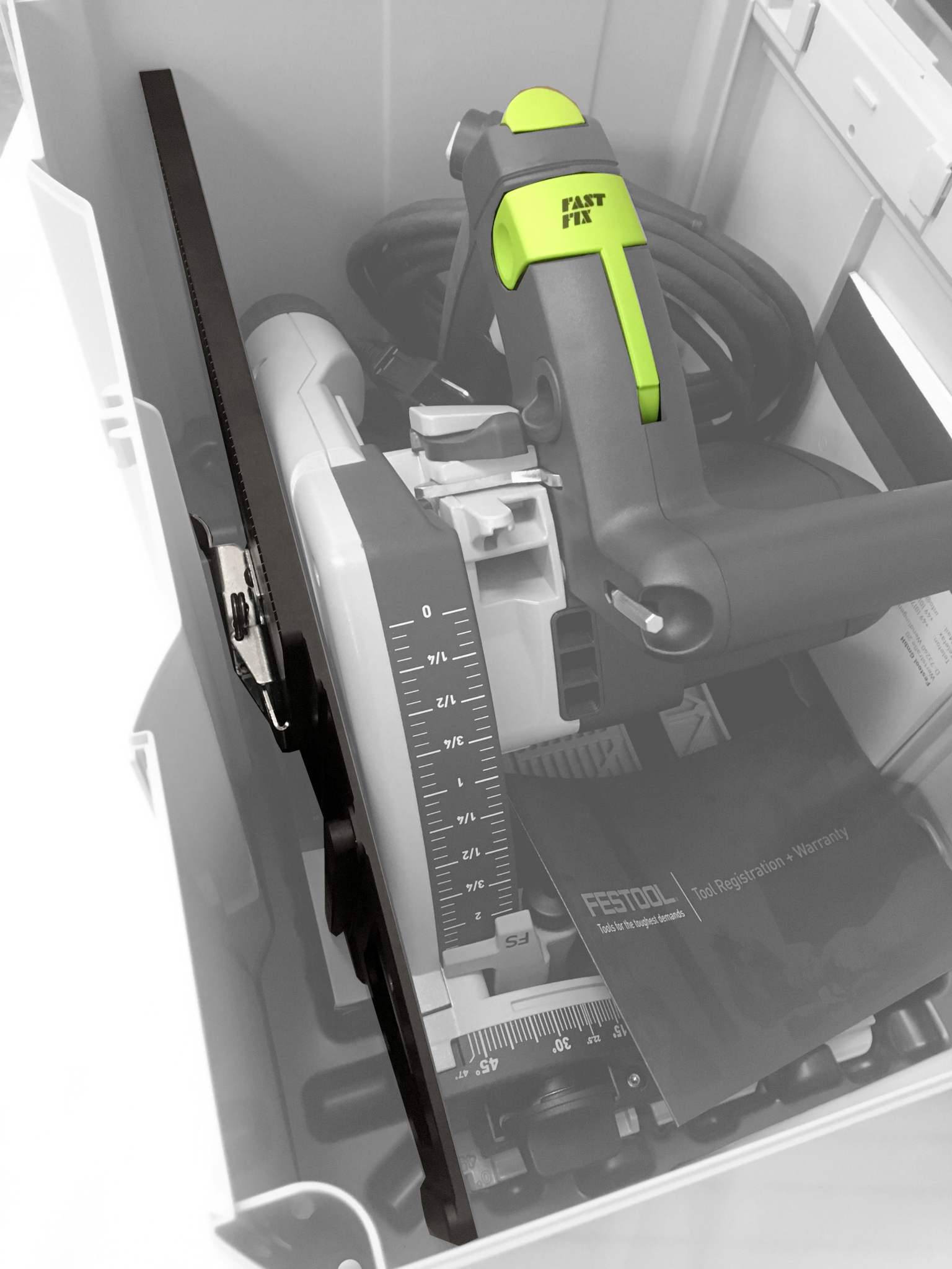 Insta-RailSquare Track Saw Square + Dog Set for Festool / Makita / Milwaukee Rails