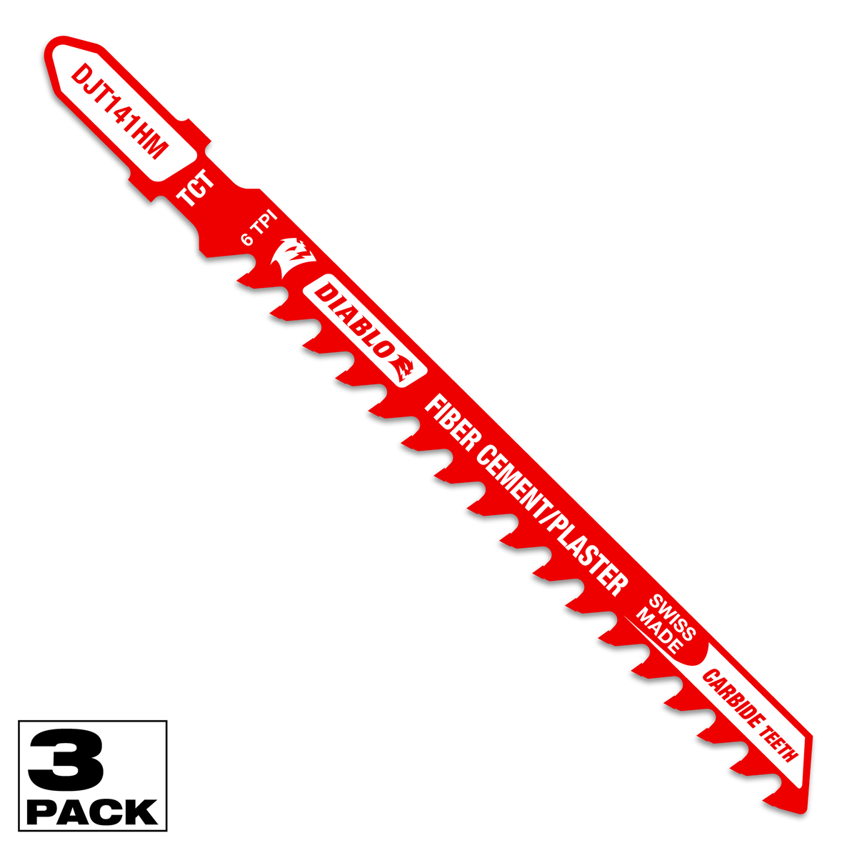 Diablo 4 in. 6 TPI Carbide Jig Saw Blade for Fiber Cement & Plaster (DJT141HM3)