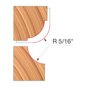 Freud UP133-IC 3-9/16" x 63/64" x 1-1/4" Combination Convex & Concave Cutters