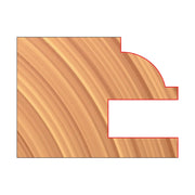 Freud UP263-IC 3-9/16" x 1" x 1-1/4" 3/4" Stock Male & Female Cabinet Door Cutter Sets