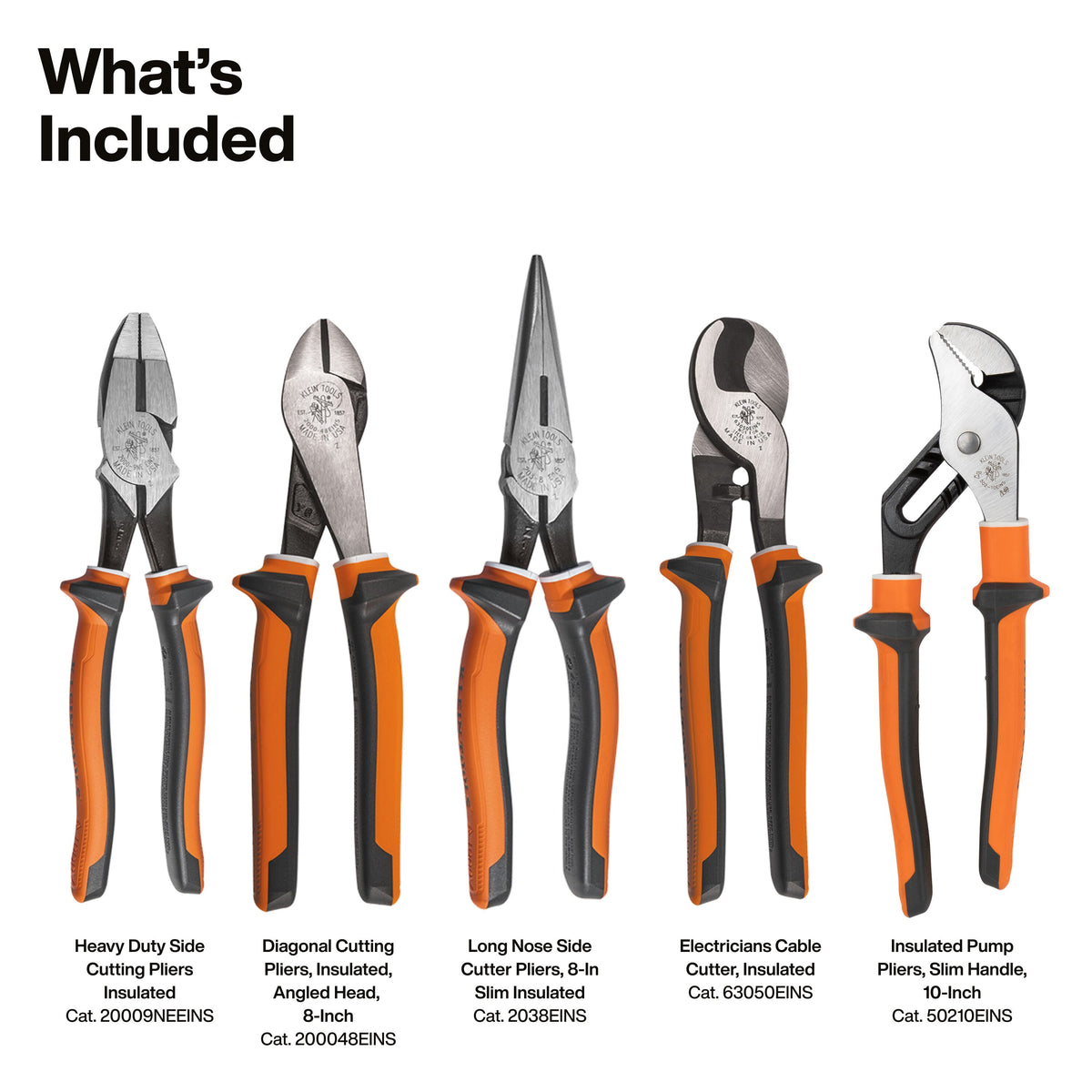 Klein Tools UTINSKIT insulated tools with white underlayer for insulation damage detection