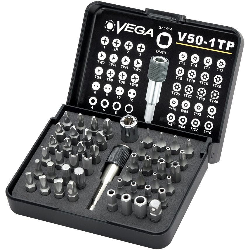 Vega V50-1TP 50pc Driver Bit Set (Tamper)