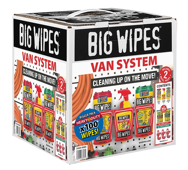 Big Wipes Industrial Cleaning Van System