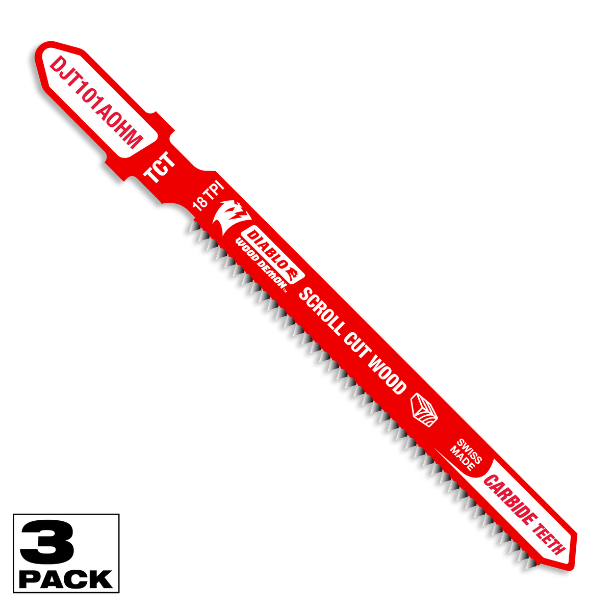 Diablo 3-1/4 in. 18 TPI Wood Demon Carbide Teeth Jig Saw Blade for Scroll Cuts in Wood (DJT101AOHM3)