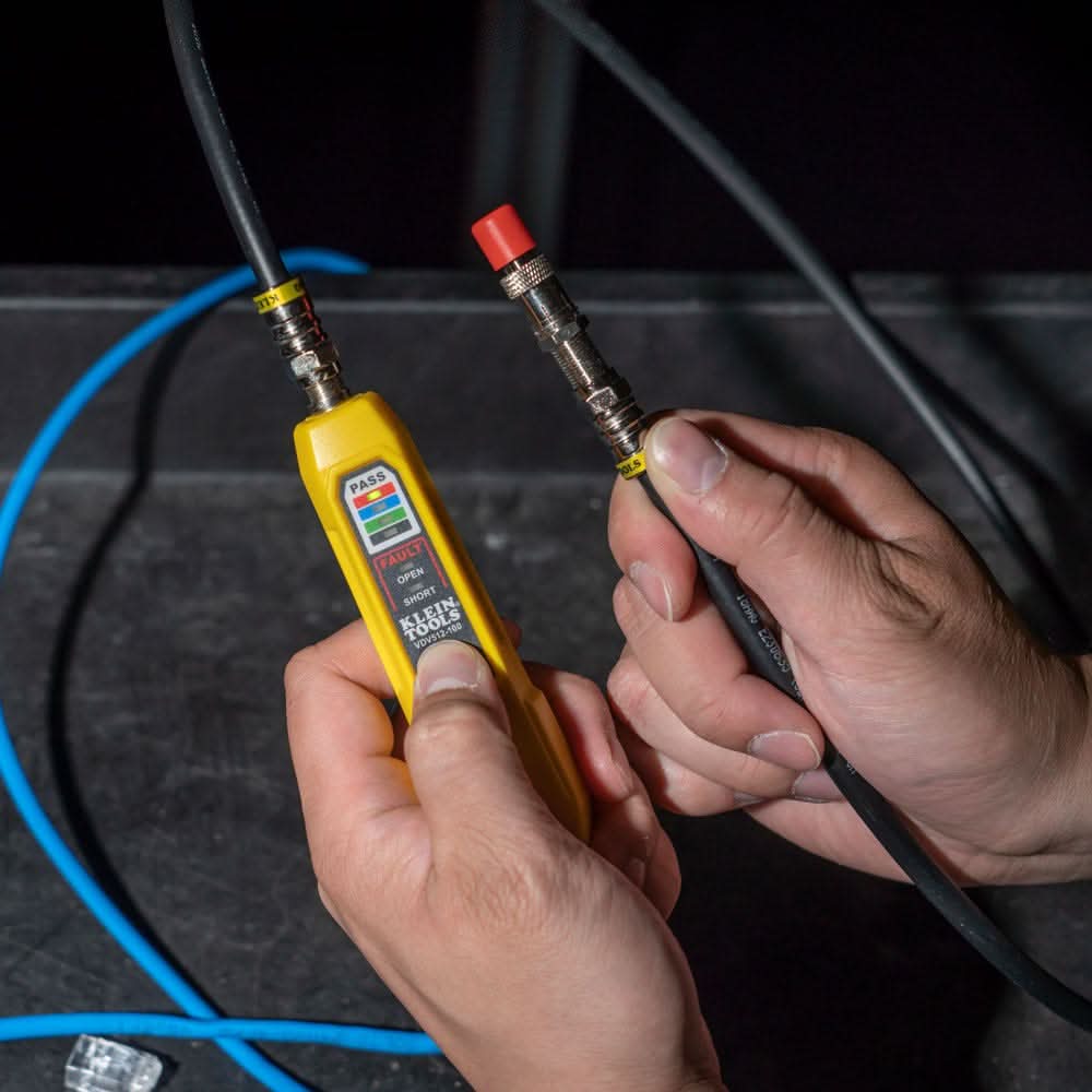 Klein Tools VDV002-820 Coax Push-On Connector Installation and Test Kit