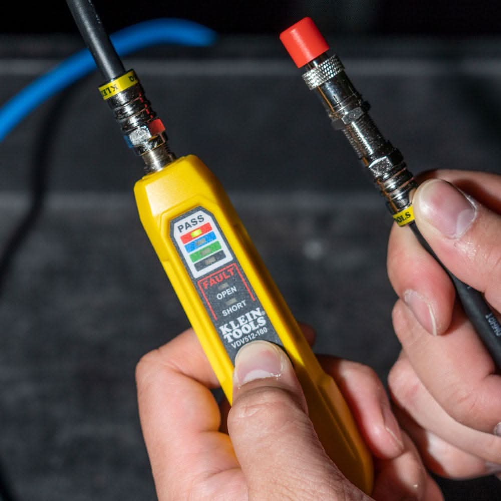 Klein Tools VDV002-820 Coax Push-On Connector Installation and Test Kit