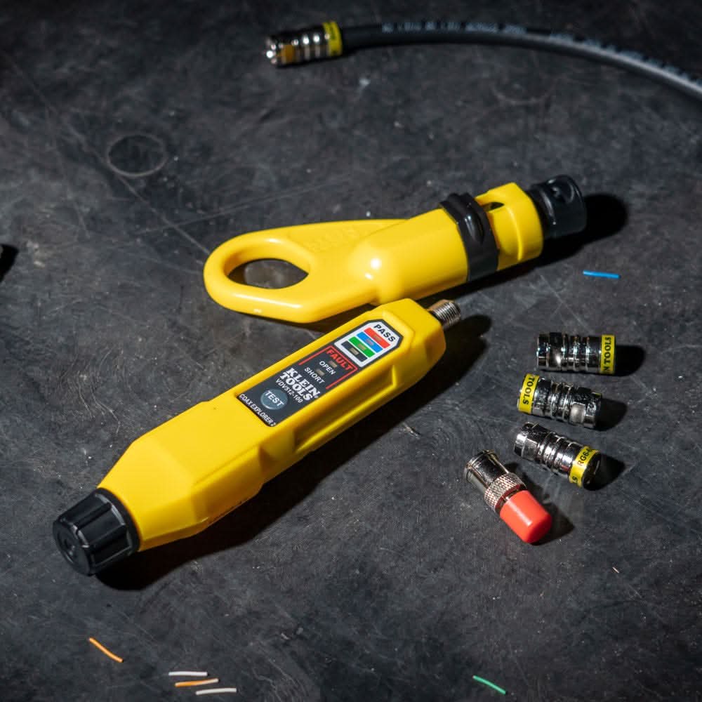 Klein Tools VDV002-820 Coax Push-On Connector Installation and Test Kit
