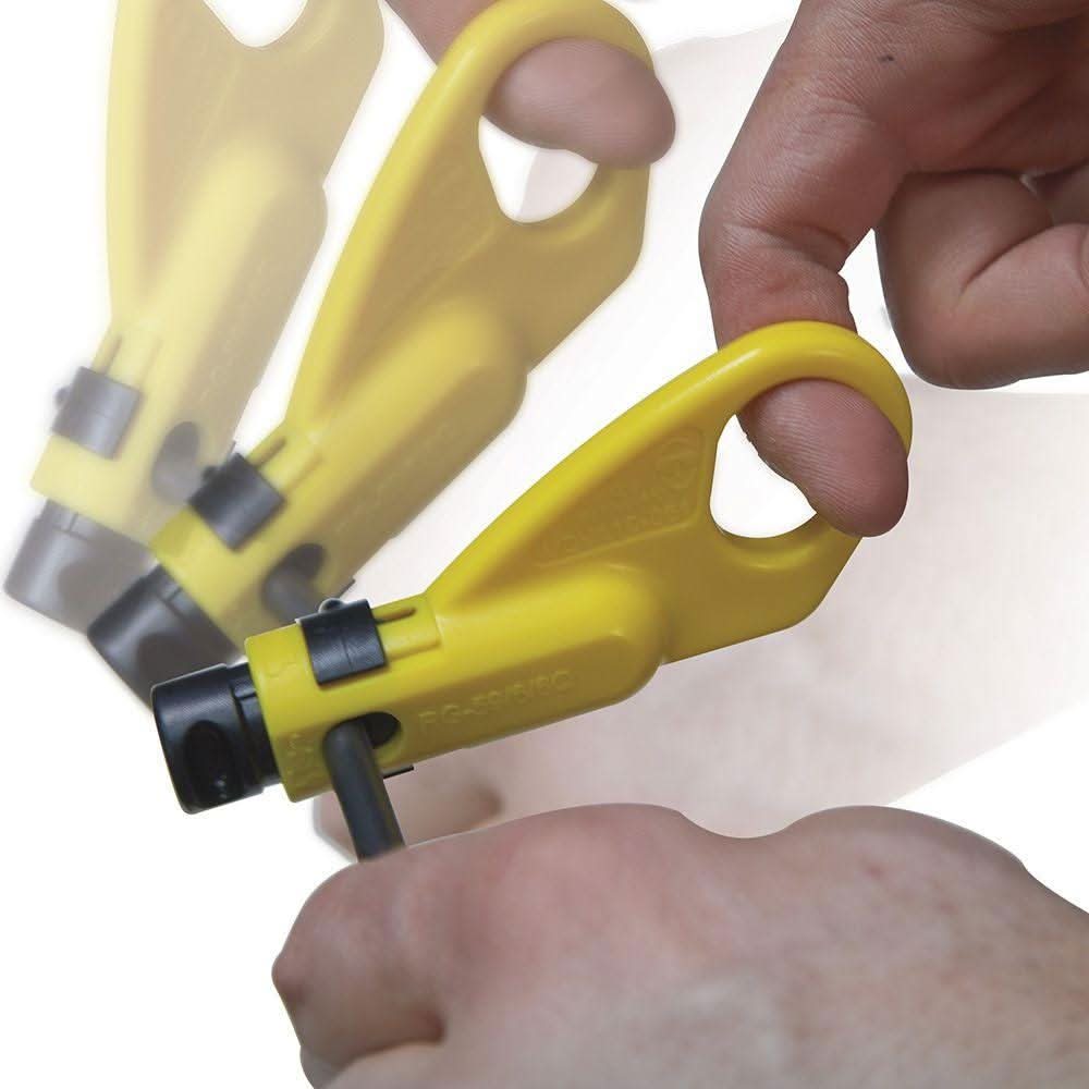 Klein Tools VDV002-820 Coax Push-On Connector Installation and Test Kit