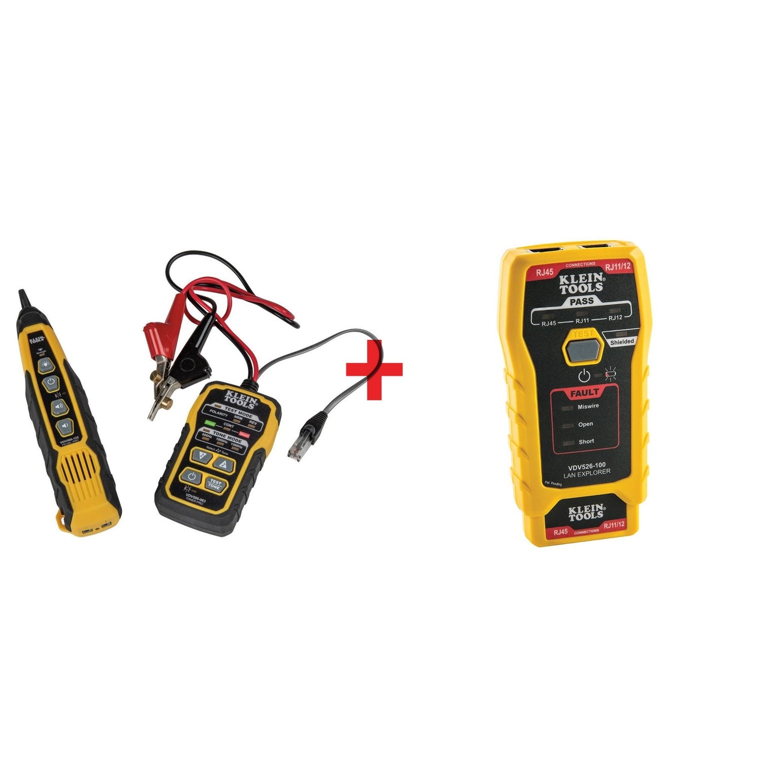 Klein Tools Tone & Probe PRO Wire Tracing Kit with LAN Explorer&reg; Network & Data Cable Tester Kit