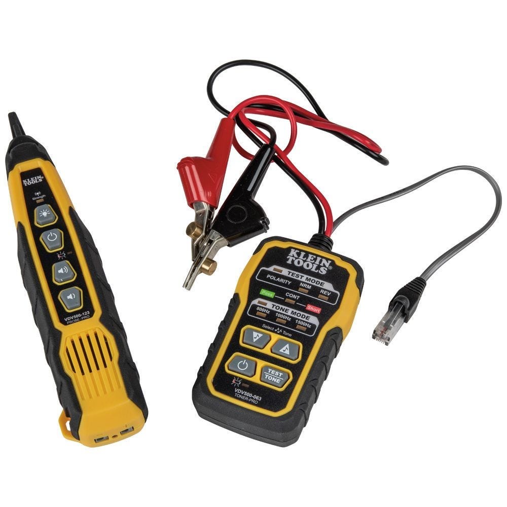Klein Tools Tone & Probe PRO Wire Tracing Kit with LAN Explorer&reg; Network & Data Cable Tester Kit