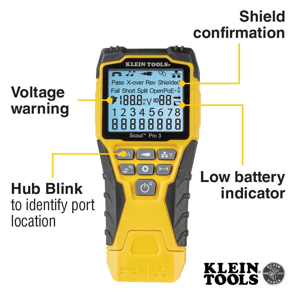 Klein Tools VDV501-851 Scout Pro 3 Cable Tester Kit